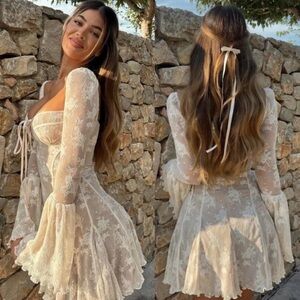 House of CB 'Analissa' Vintage Cream Lace Corset Dress